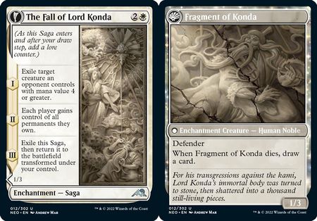 The Fall of Lord Konda | Fragment of Konda 012/302 - Kamigawa Neon Dynasty Singles (espanol)