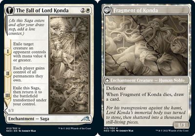 The Fall of Lord Konda | Fragment of Konda 012/302 - Kamigawa Neon Dynasty Singles (espanol)