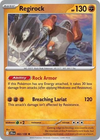Regirock - 082/159 - Rare Scarlet &amp; Violet: Journey Together Singles