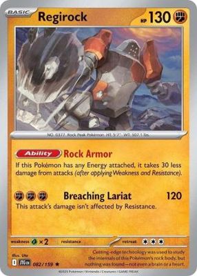Regirock - 082/159 - Rare Scarlet &amp; Violet: Journey Together Singles