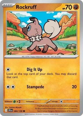 Rockruff - 084/159 - Common Scarlet &amp; Violet: Journey Together Singles