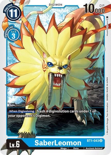 SaberLeomon - Release Special Booster 1.0 (BT01-03A) Release Special Booster 1.0