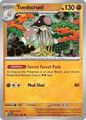 Toedscruel - 089/159 - Uncommon Scarlet &amp; Violet: Journey Together Singles