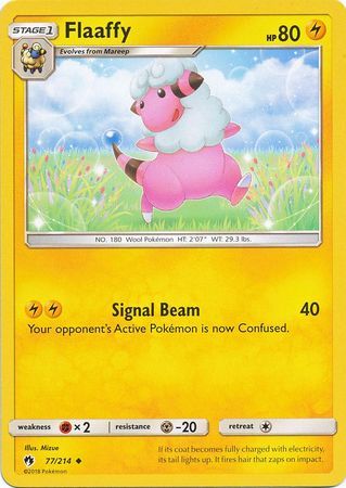 Flaaffy - 77/214 - Uncommon Sun &amp; Moon: Lost Thunder Singles
