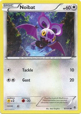 Noibat - 87/111 - Common XY: Furious Fists Singles
