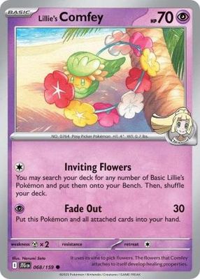 Lillie&#39;s Comfey - 068/159 - Common Scarlet &amp; Violet: Journey Together Singles