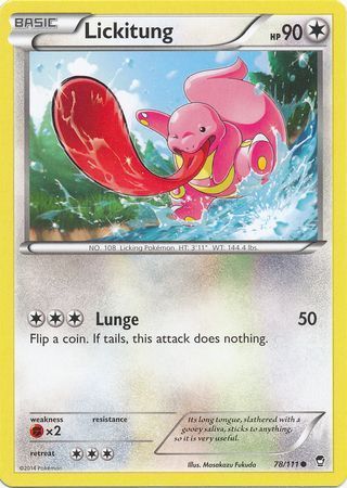 Lickitung - 78/111 - Common XY: Furious Fists Singles