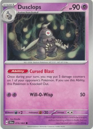 Dusclops - 019/064 - Common Shrouded Fable Singles