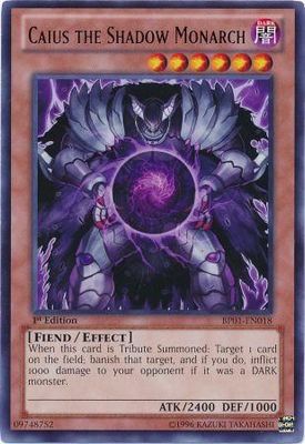 Caius the Shadow Monarch - BP01-EN018 - Rare 1st Edition Battle Pack: Epic Dawn 1st Edition Singles