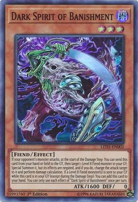 Dark Spirit of Banishment - LED5-EN002 - Super Rare 1st Edition Legendary Duelists: Immortal Destiny Singles