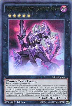Crimson Knight Vampire Bram - MP14-EN164 - Ultra Rare 1st Edition Yu-Gi-Oh! 2014 Mega-Tins Singles