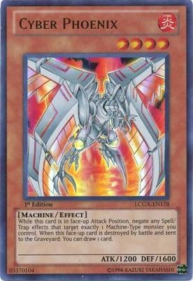 Cyber Phoenix - LCGX-EN178 - Ultra Rare 1st Edition Legendary Collection 2 1st Edition Singles