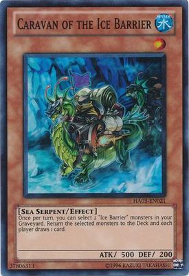Caravan of the Ice Barrier - HA03-EN021 - Super Rare Unlimited Hidden Arsenal 3 [HA03] Unlimited Singles