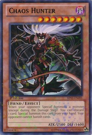 Chaos Hunter - BP02-EN095 - Mosaic Rare 1st Edition Battle Pack 2: War of the Giants Mosaic Rare 1st Edition Singles