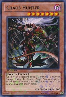 Chaos Hunter - BP02-EN095 - Mosaic Rare 1st Edition Battle Pack 2: War of the Giants Mosaic Rare 1st Edition Singles