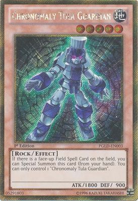 Chronomaly Tula Guardian - PGLD-EN003 - Gold Secret Rare 1st Edition Premium Gold 1st Edition Singles
