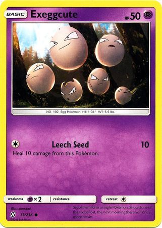 Exeggcute - 73/236 - Common Sun &amp; Moon: Unified Minds Singles