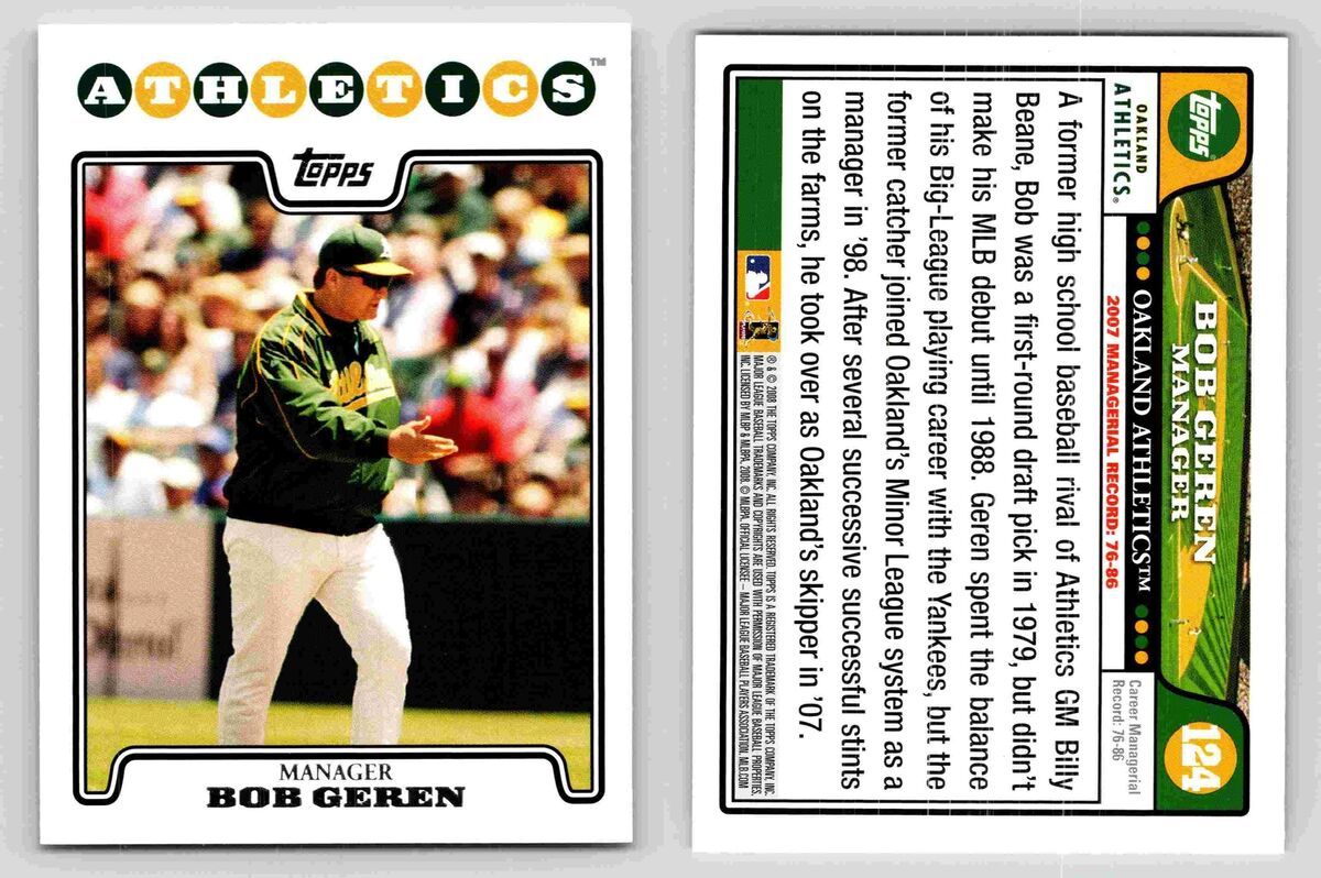 Bob Geren 124 Baseball Card