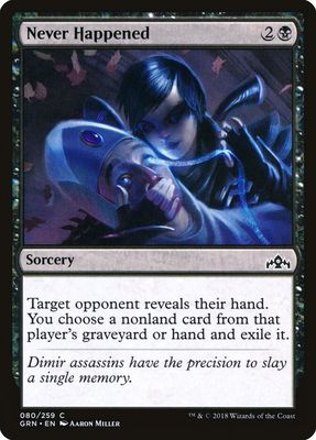 Never Happened 080/259- Guilds of Ravnica (GRN) Guilds of Ravnica (espanol)