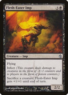 Flesh-Eater Imp 42/155 - Mirrodin Besieged (MBS) Mirrodin Besieged (espanol)