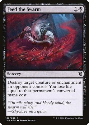 Feed the Swarm 102/280- Zendikar Rising (ZNR) Zendikar Rising (espanol)