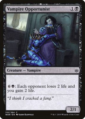 Vampire Opportunist 110/264- War of the Spark (WAR) War of the Spark  (espanol)