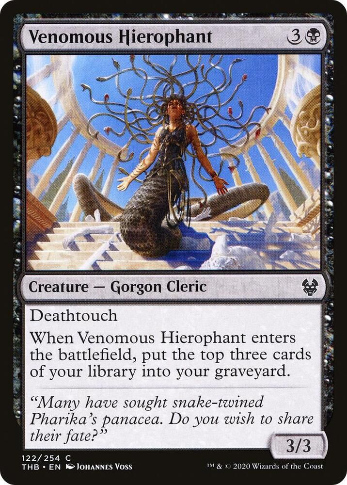 Venomous Hierophant 122/254- Theros Beyond Death (THB) Theros Beyond Death (espanol)