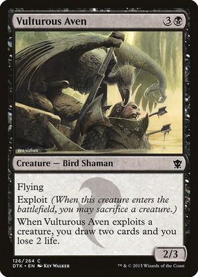 Vulturous Aven 126/264- Dragons of Tarkir (DTK) Dragons of Tarkir (espanol)