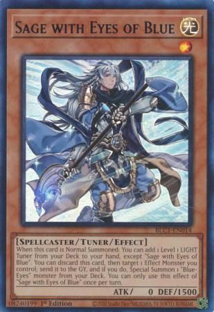 Sage with Eyes of Blue (Silver) - BLC1-EN014 - Ultra Rare 1st Edition Battles of Legend: Chapter 1 1st Edition Singles (Espanol)