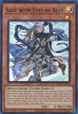 Sage with Eyes of Blue (Silver) - BLC1-EN014 - Ultra Rare 1st Edition Battles of Legend: Chapter 1 1st Edition Singles (Espanol)