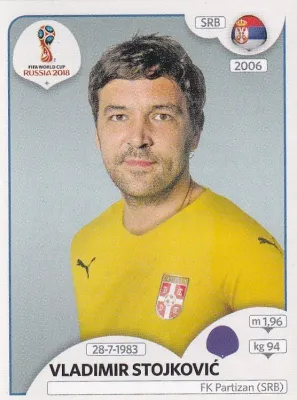 Vladimir Stojkovic- Pegatina Panini Copa Mundial de la FIFA 2018 n.o 402