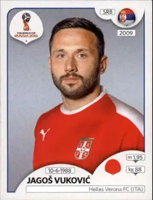 Jagos Vukovic  2018 Panini World Cup Stickers Russia #409 Serbia Soccer Sticker