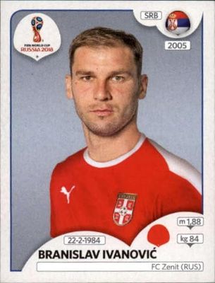 2018 Panini World Cup Stickers Russia #415 Branislav Ivanovic