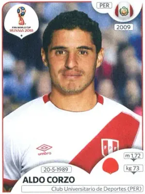 Aldo Corzo  2018 Panini World Cup Stickers Russia #224 Peru Soccer Sticker
