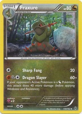 Fraxure - 110/162 - Uncommon XY: Breakthrough Singles