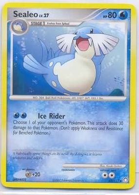 Sealeo - 62/123 - Uncommon Diamond &amp; Pearl: Mysterious Treasures Singles