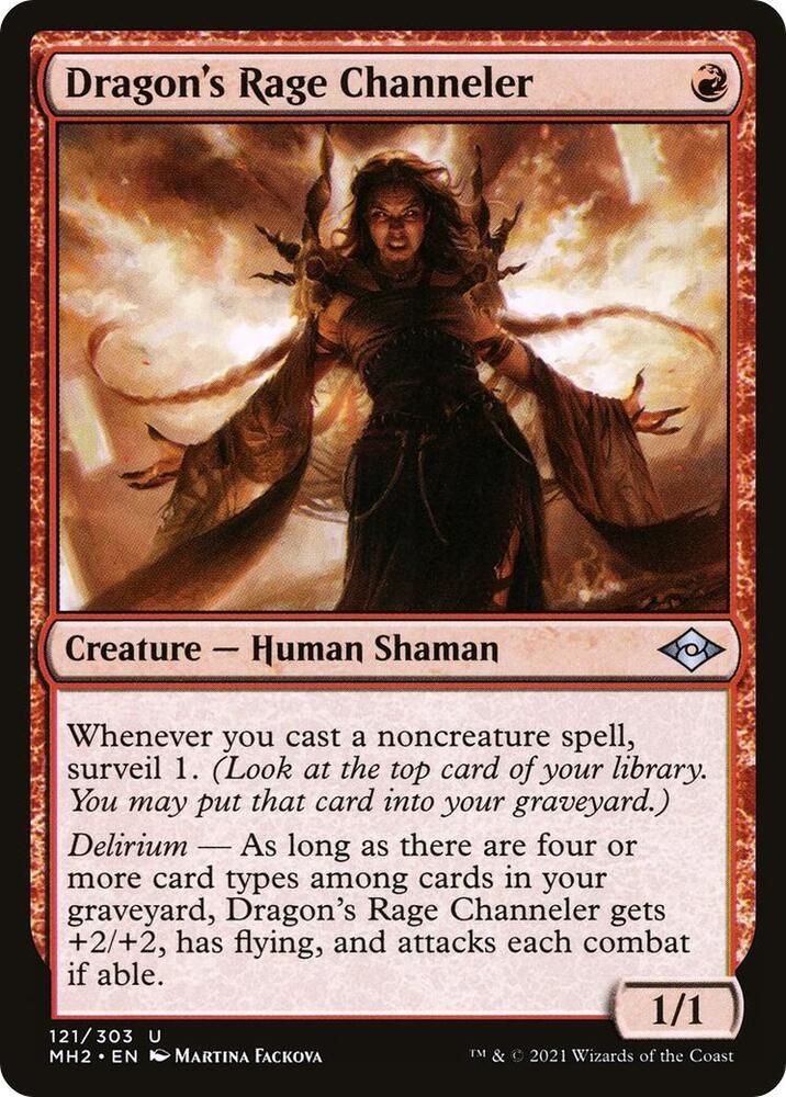 Dragon&#39;s Rage Channeler 121/303- Modern Horizons 2 (MH2) Modern Horizons 2 (espanol)