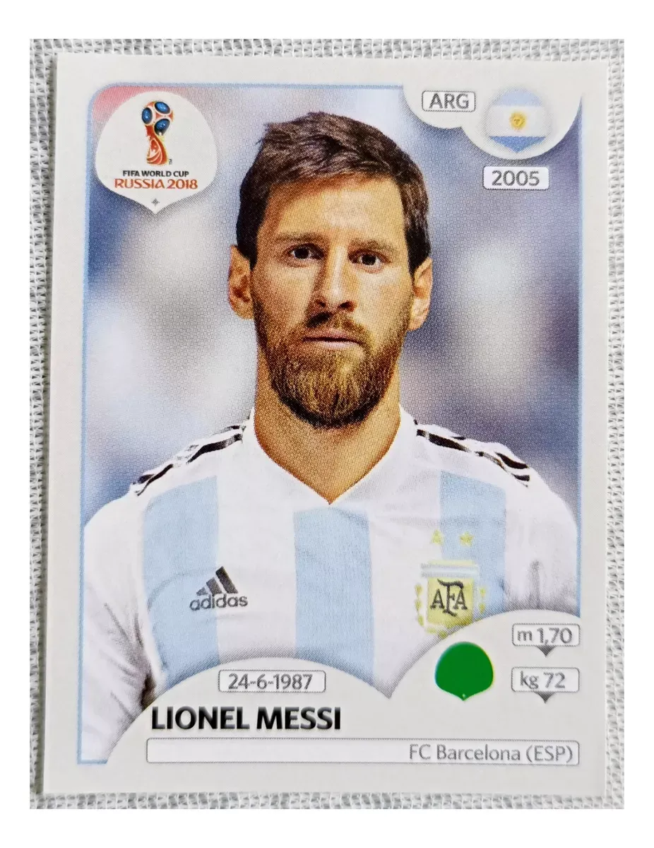Lionel Messi, Panini, Mundial Rusia 2018 100%