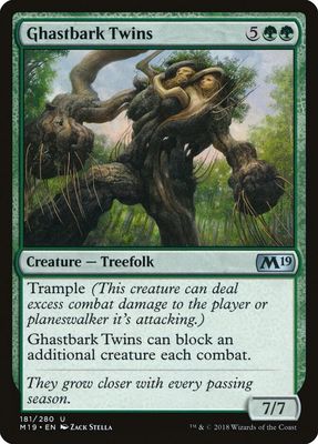 Ghastbark Twins 181/280- Core Set 2019 (M19) Core Set 2019 (espanol)