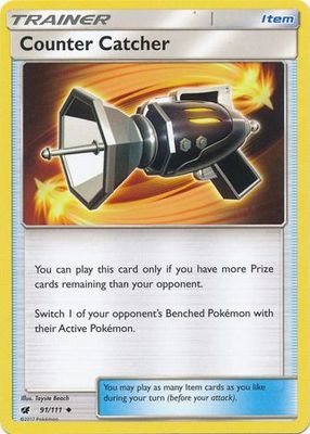 Counter Catcher - 91/111 - Uncommon Sun &amp; Moon: Crimson Invasion Singles (Espanol)