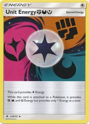 Unit Energy FDY - 118/131 - Uncommon Sun &amp; Moon: Forbidden Light Singles