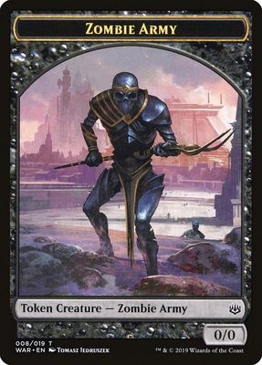 Zombie Army Token (008) - War of the Spark (WAR) War of the Spark (espanol)