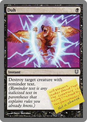 Duh 52/140- Unhinged (UNH) Unhinged