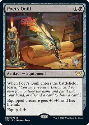 Poet&#39;s Quill 082/275- Promo Pack: Strixhaven (PPSTX) Promo Pack: Strixhaven