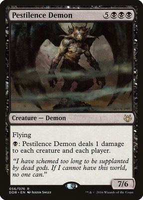Pestilence Demon 056/076- Duel Decks: Nissa vs. Ob Nixilis (DDR) Duel Decks: Nissa vs. Ob Nixilis