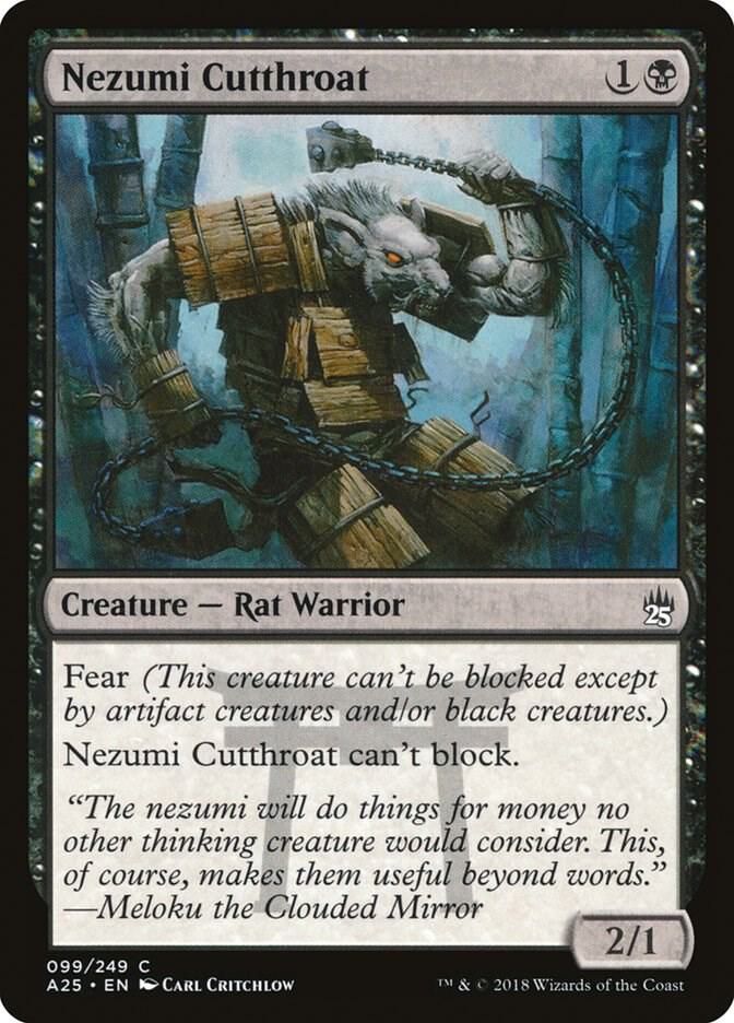 Nezumi Cutthroat 099/249-Foild Masters 25 (A25) Masters 25