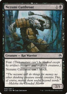 Nezumi Cutthroat 099/249-Foild Masters 25 (A25) Masters 25