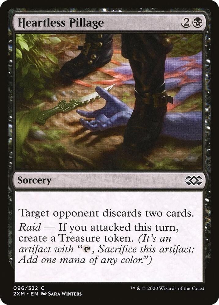 Heartless Pillage 096/332-foild Double Masters (2XM) Double Masters