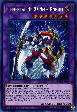 Elemental HERO Neos Knight - BLHR-EN064 - Secret Rare 1st Edition Battles of Legend: Hero&#39;s Revenge Singles
