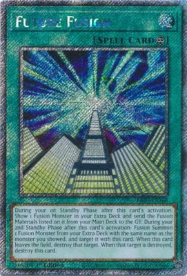 Future Fusion - RA03-EN168 - Platinum Secret Rare 1st Edition Quarter Century Bonanza 1st Edition Singles